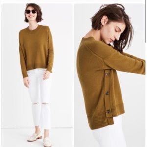 Madewell Brownstone side-button sweater
